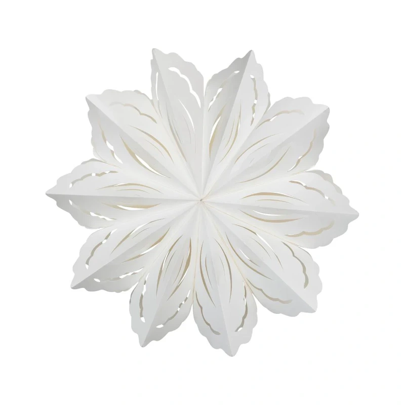 25″ White Paper Snowflake Ornament