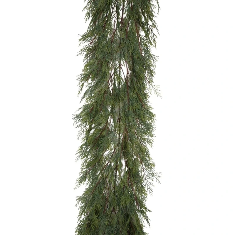 6ft Cypress Realistic Garland