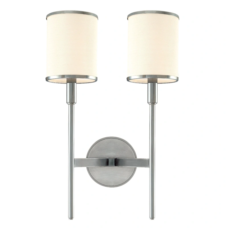 Aberdeen 2 Light Wall Sconce // Polished Nickel