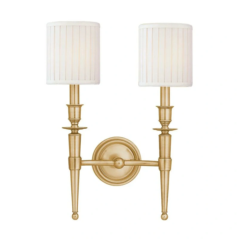 Abington 2 Light Wall Sconce // Aged Brass