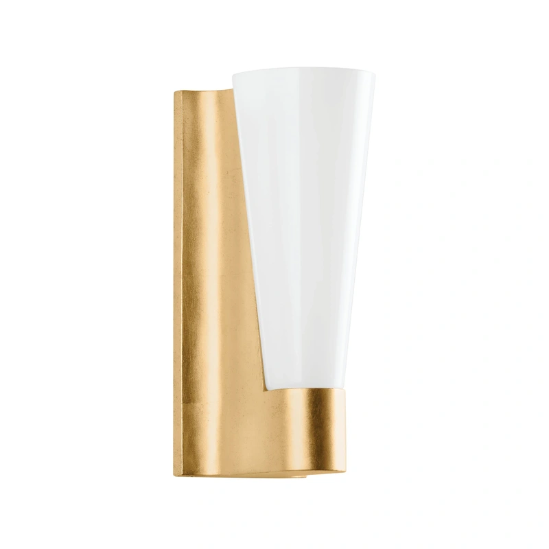 Abner 1 Light Wall Sconce // Vintage Gold Leaf