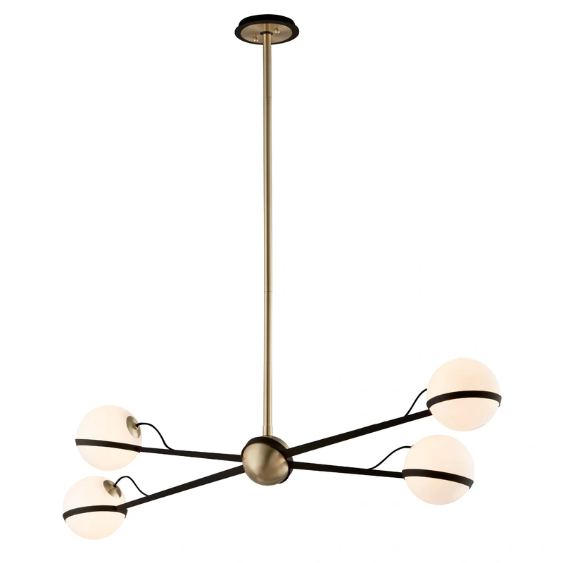 Ace 4 Light Island // Textured Bronze Brushed Brass