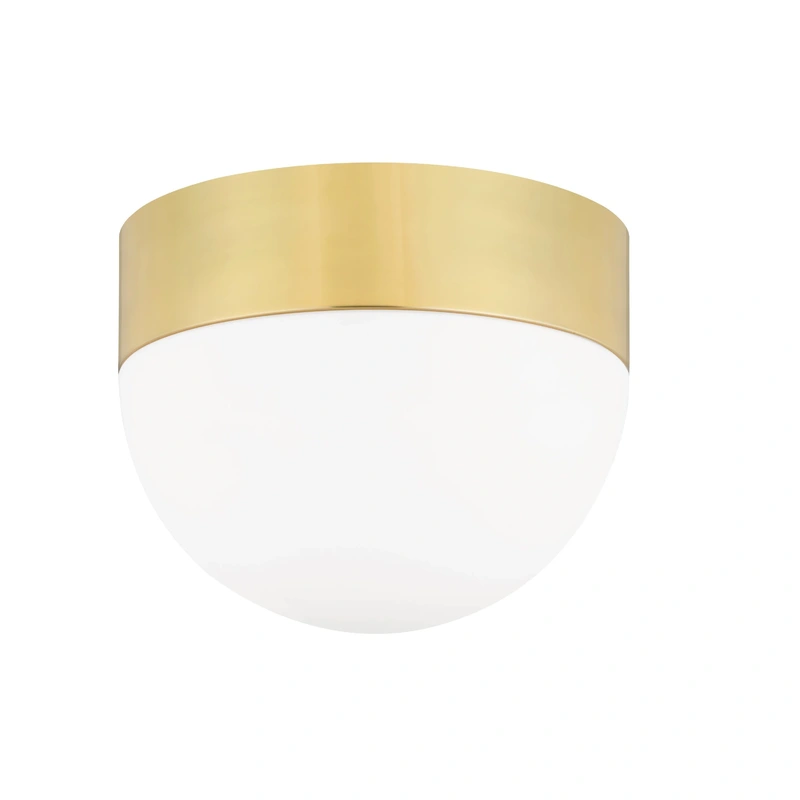 Adams 3 Light Large Flush Mount // Aged Brass