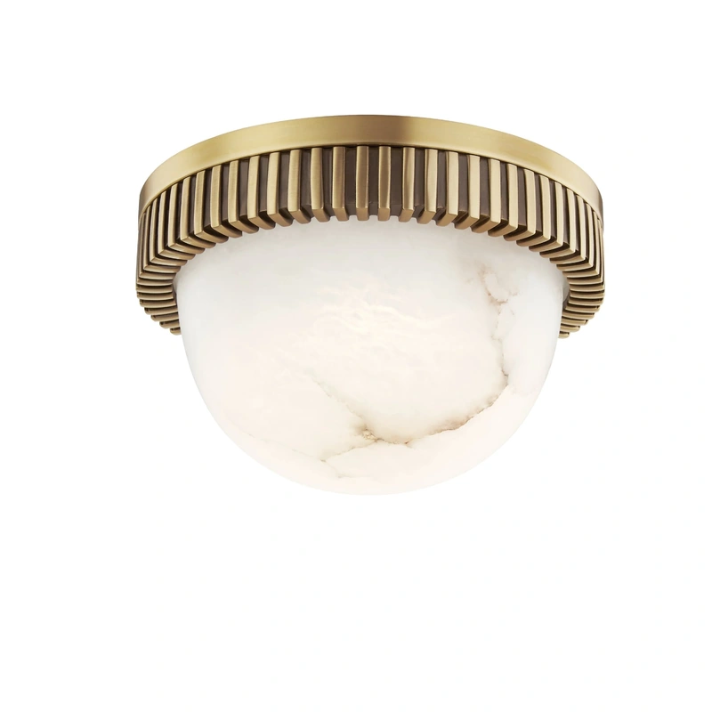 Ainsley Led Flush Mount // Aged Brass