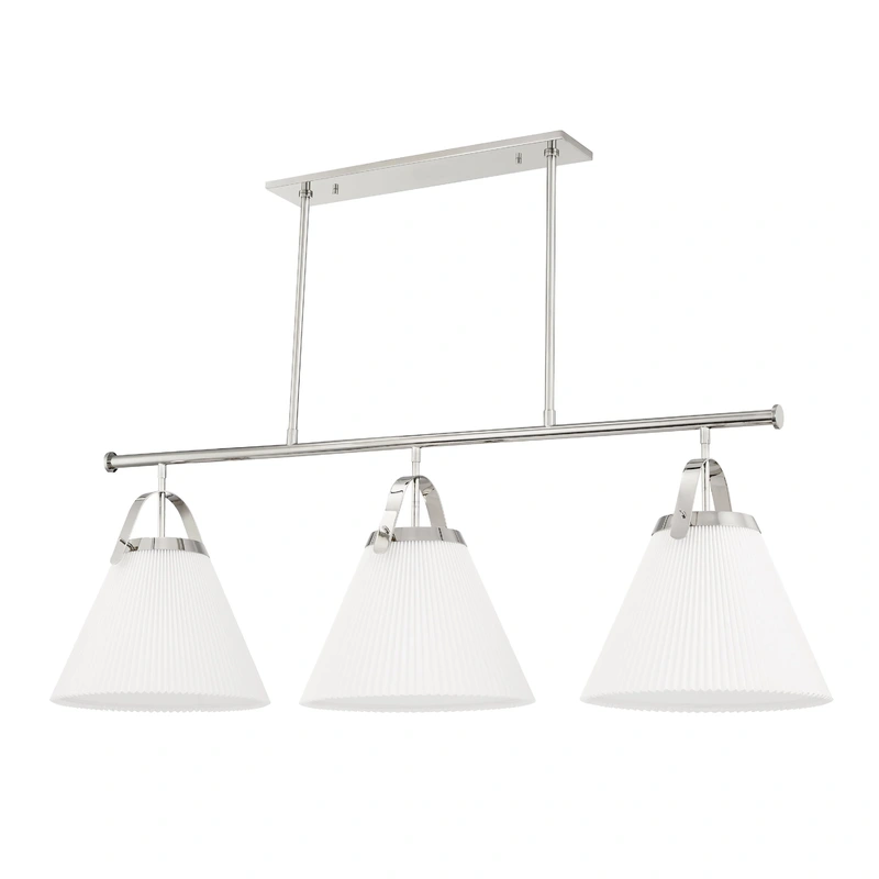 Aldridge 3 Light Island Light // Polished Nickel