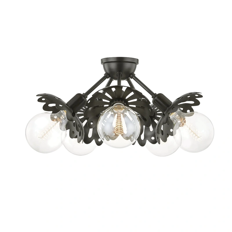 Alyssa 5 Light Semi Flush // Old Bronze