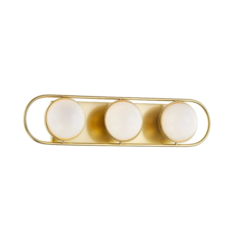 Amy 3 Light Bath Sconce // Aged Brass