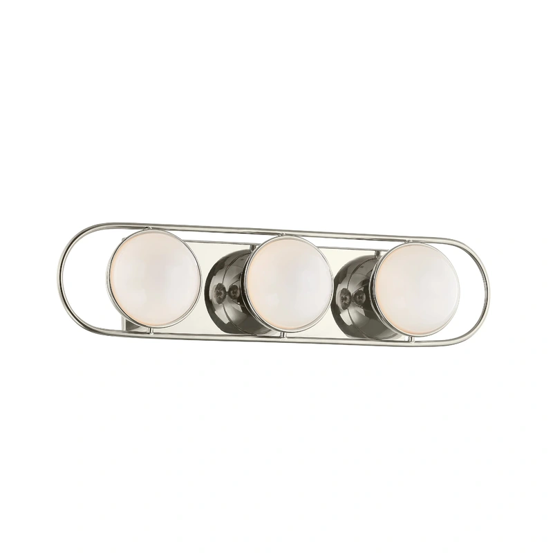 Amy 3 Light Bath Sconce // Polished Nickel