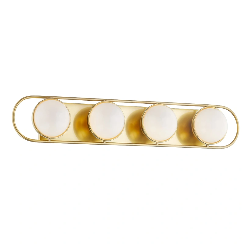 Amy 4 Light Bath Sconce // Aged Brass