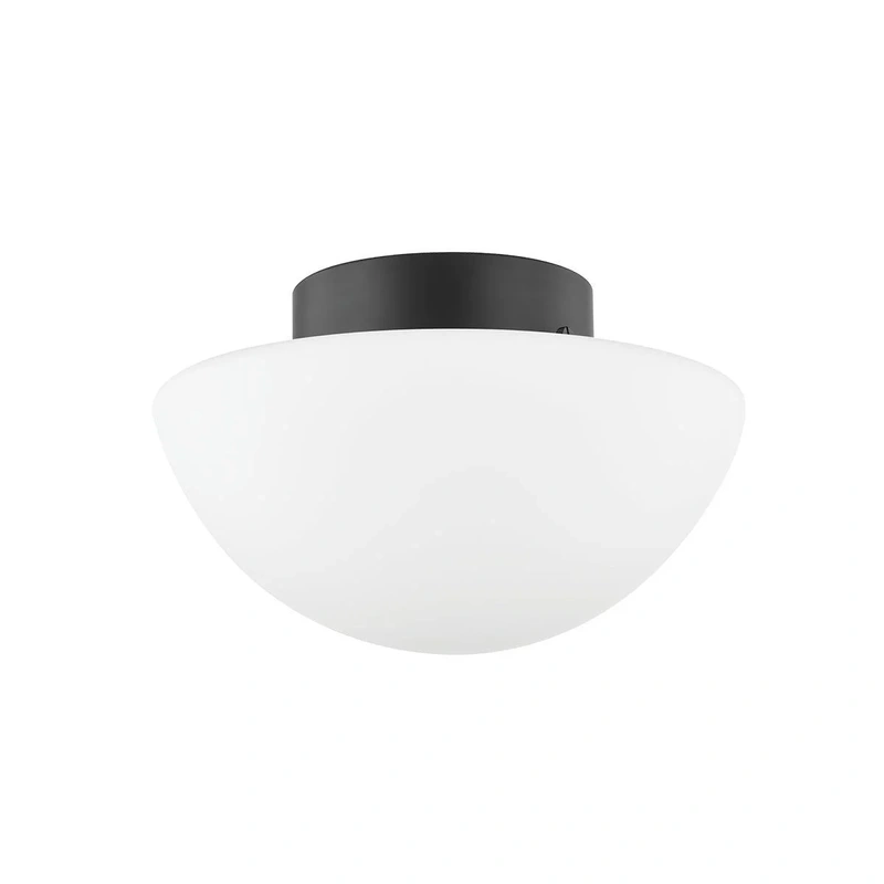 Andrea 1 Light Flush Mount // Soft Black