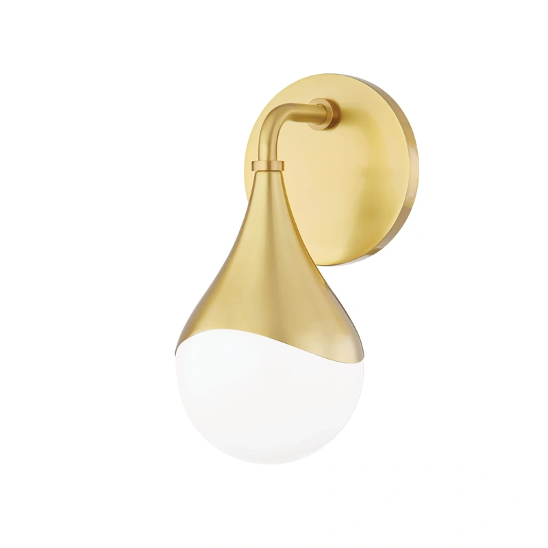 Ariana 1 Light Bath Bracket // Aged Brass