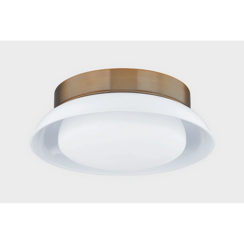 Arnie 2 Light Flush Mount // Patina Brass // Large