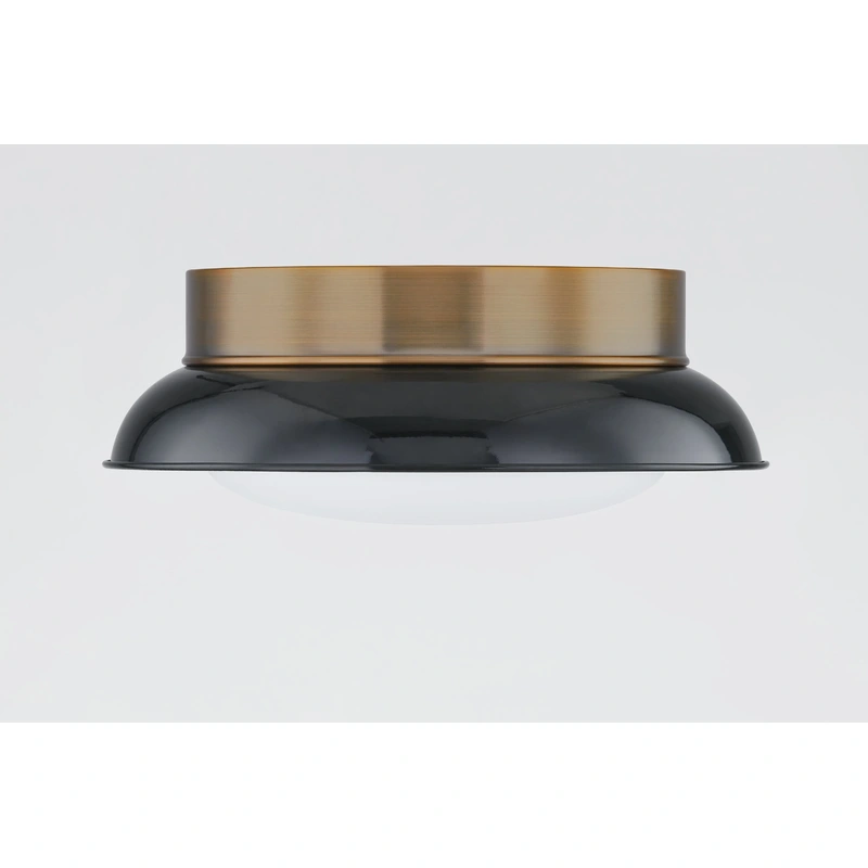 Arnie 2 Light Flush Mount // Patina Brass // Small