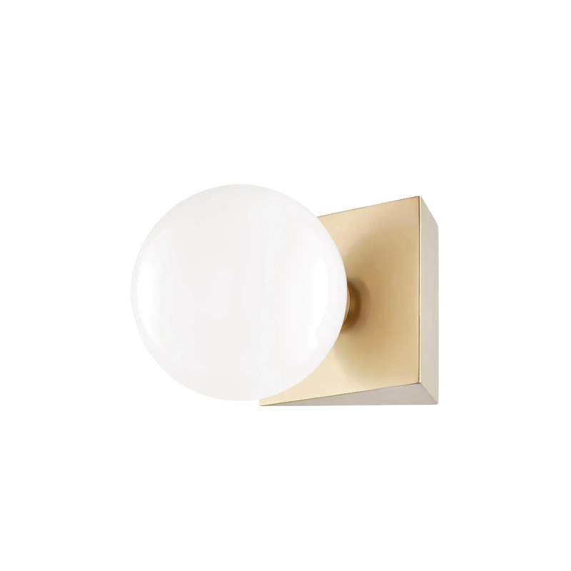 Aspyn 1 Light Bath Bracket // Aged Brass