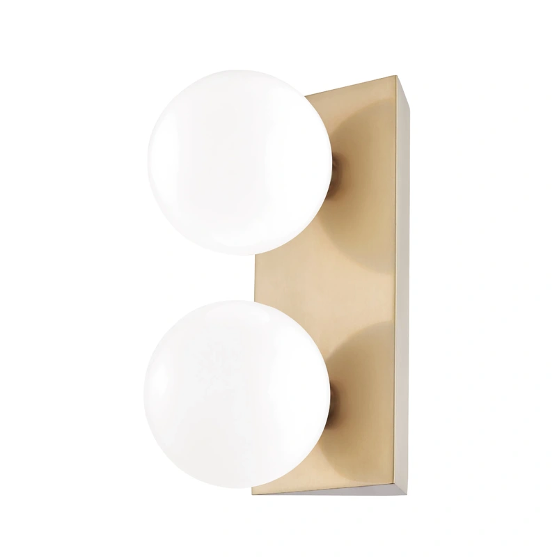 Aspyn 2 Light Bath Bracket // Aged Brass