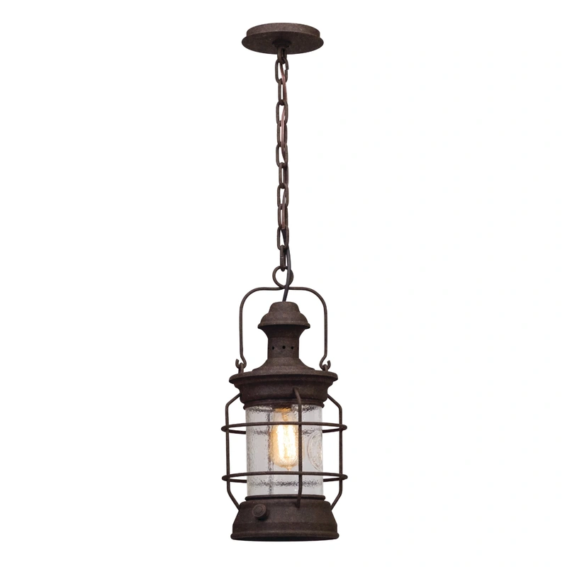 Atkins 1 Light Hanger Lantern Medium // Centennial Rust