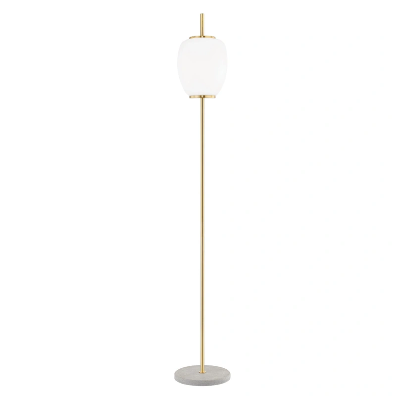 Bailee 1 Light Floor Lamp // Aged Brass