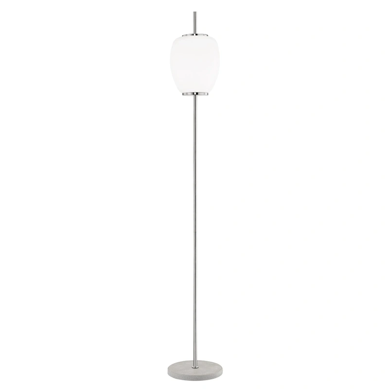 Bailee 1 Light Floor Lamp // Polished Nickel