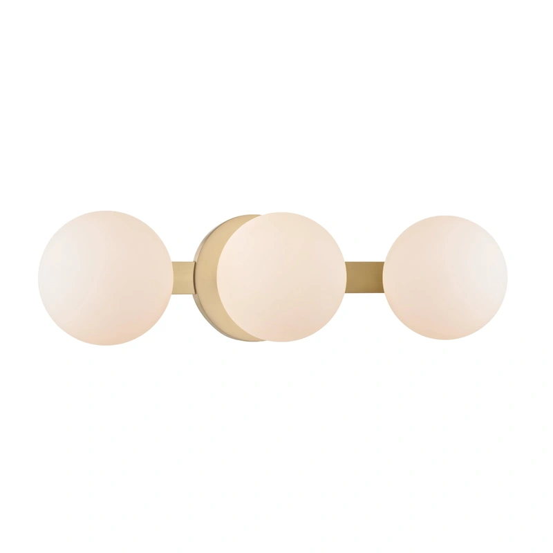 Baird 3 Light Bath Bracket // Aged Brass