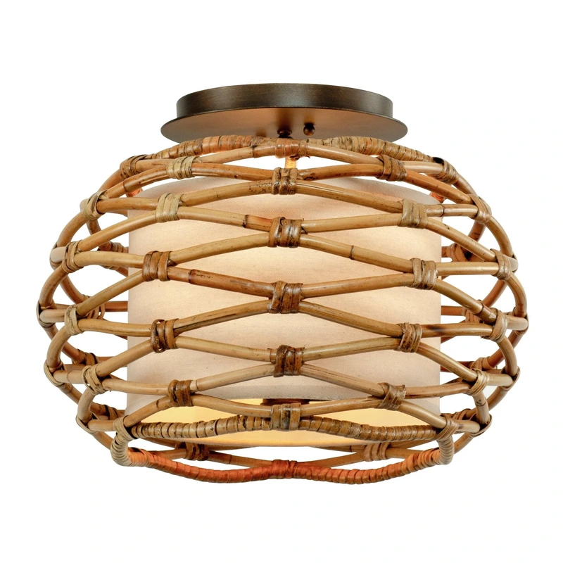 Balboa 3 Light Ceiling Semi Flush // Bronze