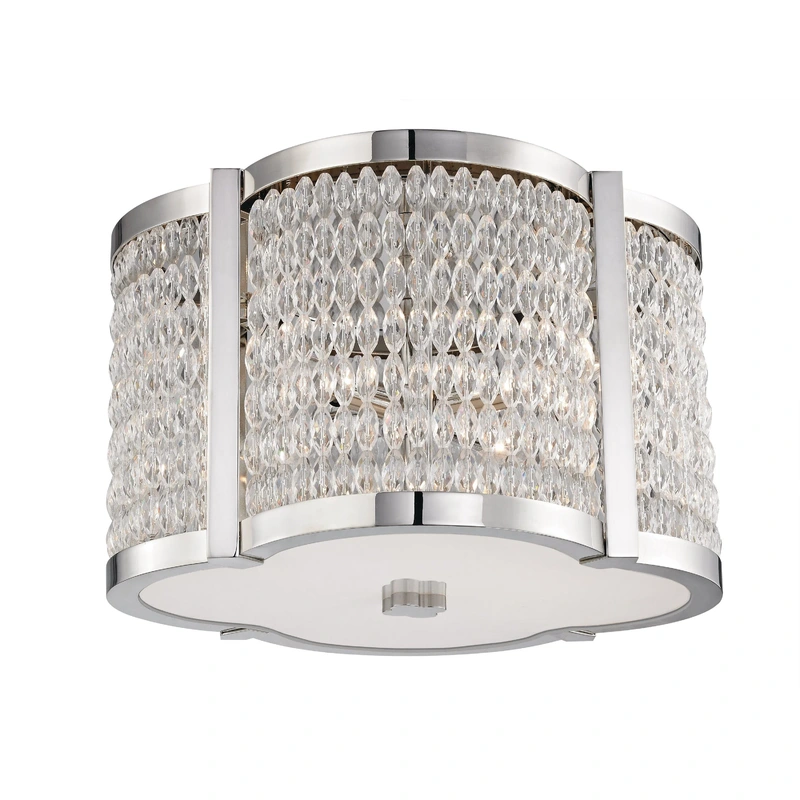 Ballston 4 Light Flush Mount // Polished Nickel