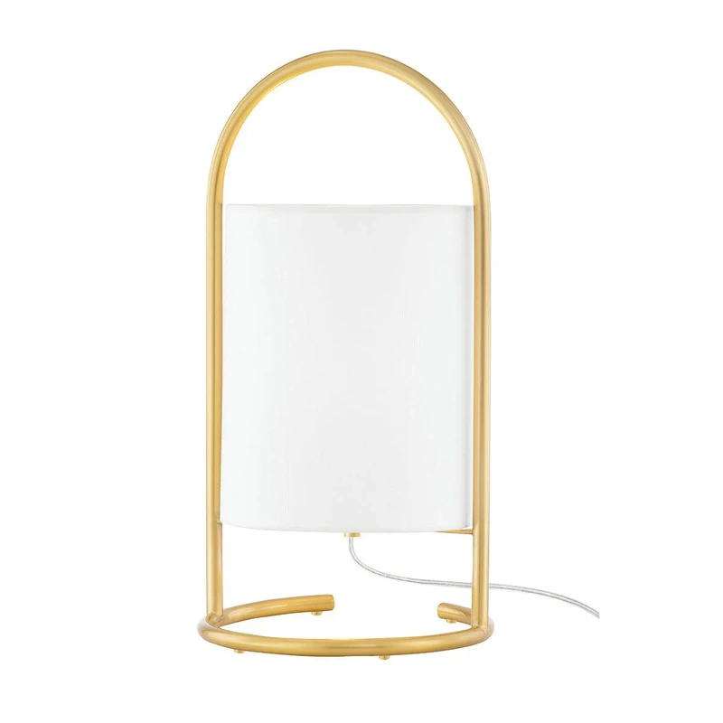 Barbie 1 Light Table Lamp // Aged Brass