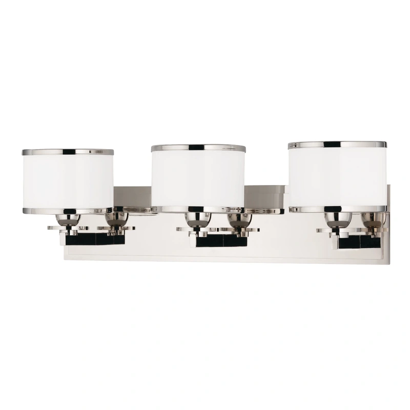 Basking Ridge 3 Light Bath Bracket // Polished Nickel