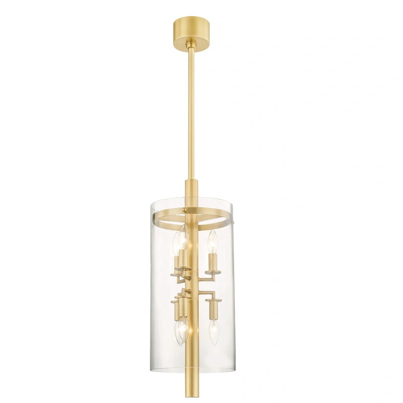 Baxter 6 Light Pendant // Aged Brass