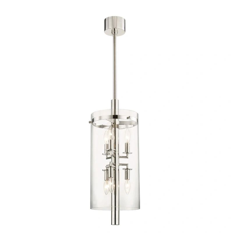 Baxter 6 Light Pendant // Polished Nickel