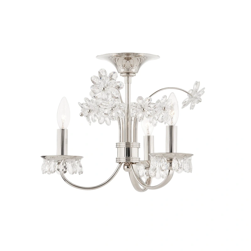 Beaumont 3 Light Flush Mount // Polished Nickel