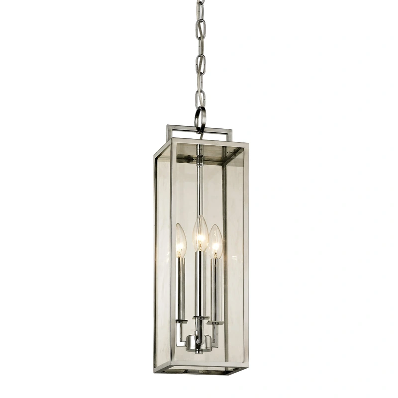 Beckham 3 Light Hanger // Polished Stainless