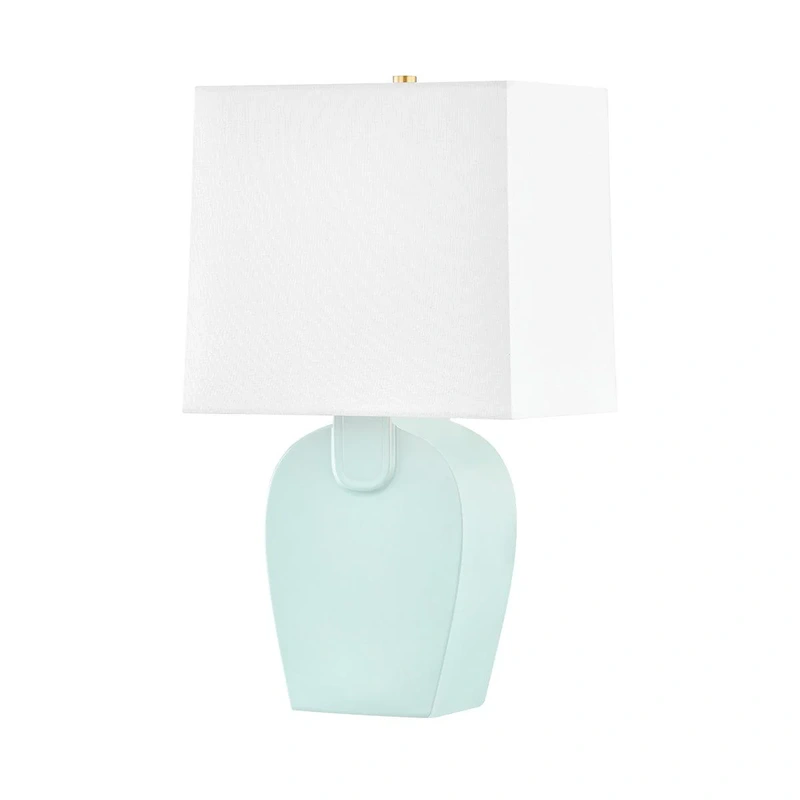 Becki 1 Light Table Lamp // Ceramic Robins Egg Blue