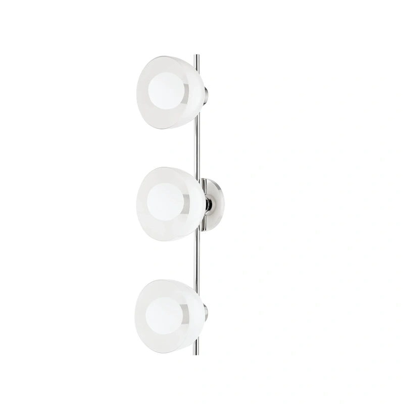 Belle 3 Light Bath Sconce // Polished Nickel