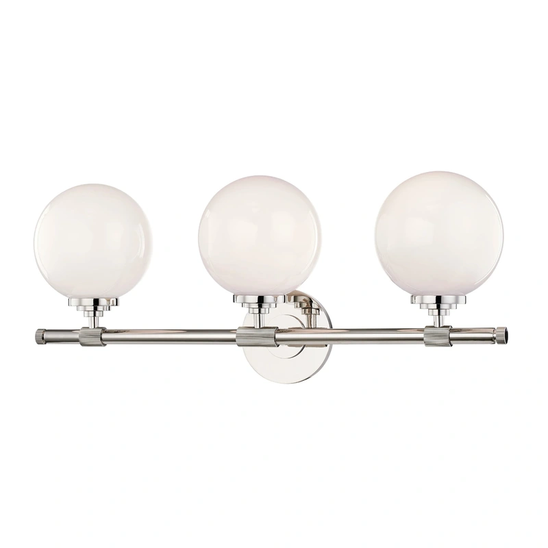 Bowery 3 Light Bath Bracket // Polished Nickel