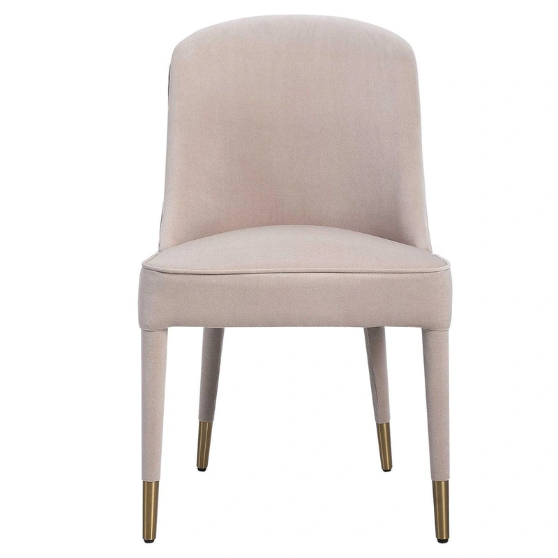 Brie Armless Chair, Champagne Set Of 2