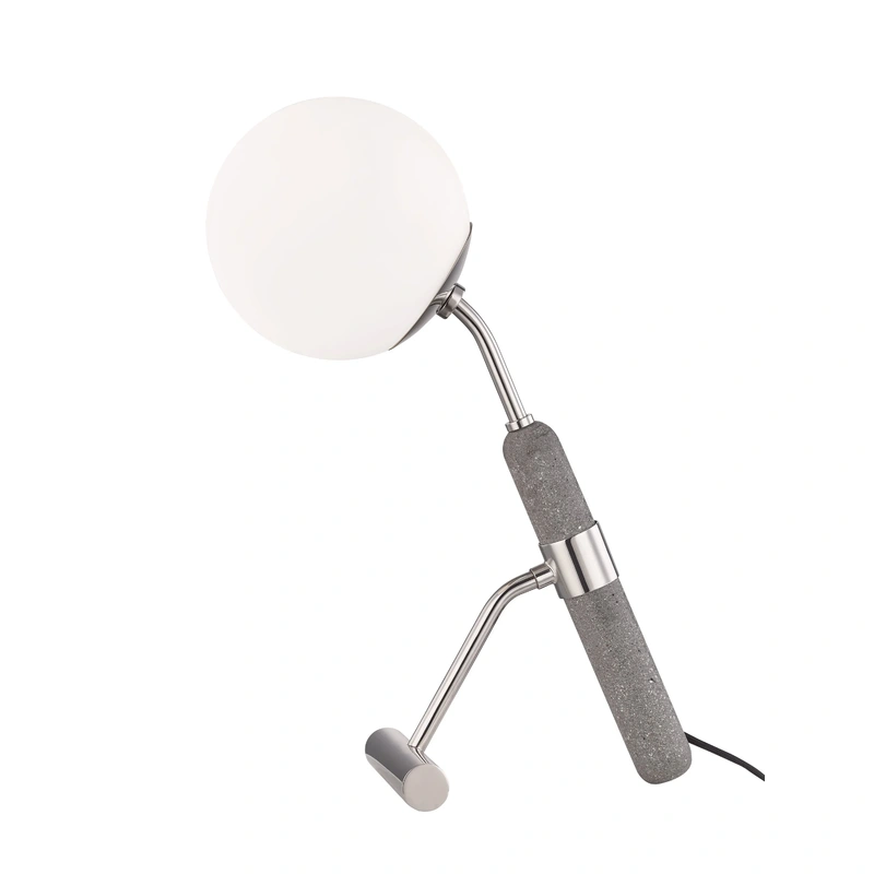 Brielle 1 Light Table Lamp // Polished Nickel