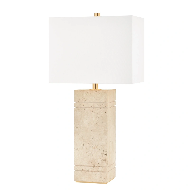 Brownsville 1 Light Travertine Table Lamp