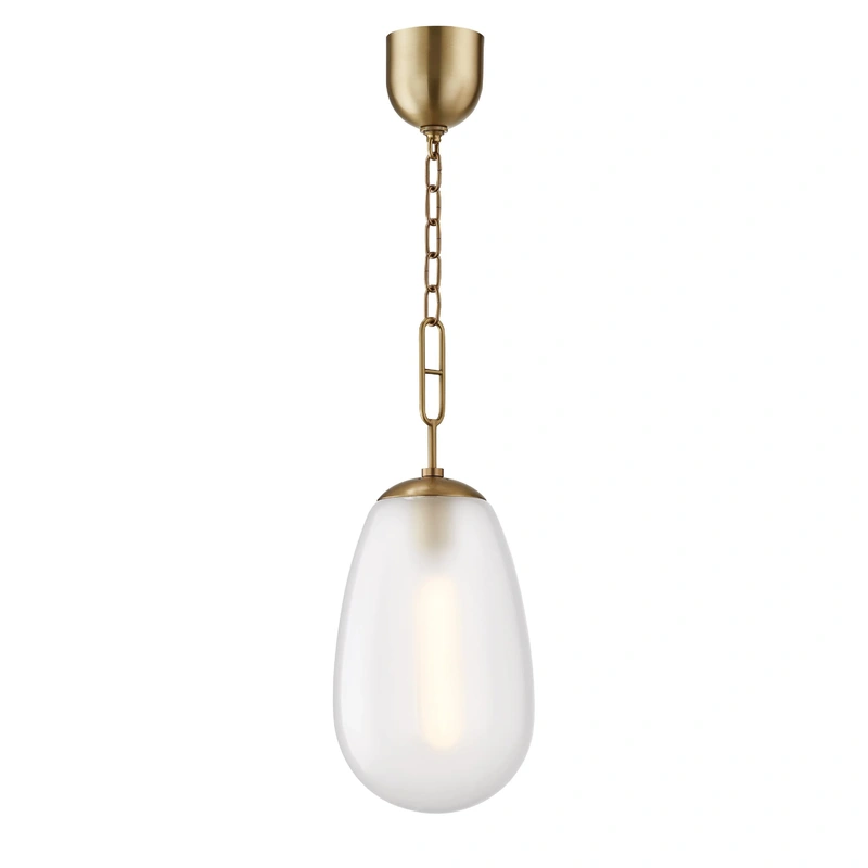 Bruckner 1 Light Large Pendant // Aged Brass