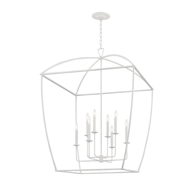 Bryant 8 Light Extra Large Pendant // White Plaster