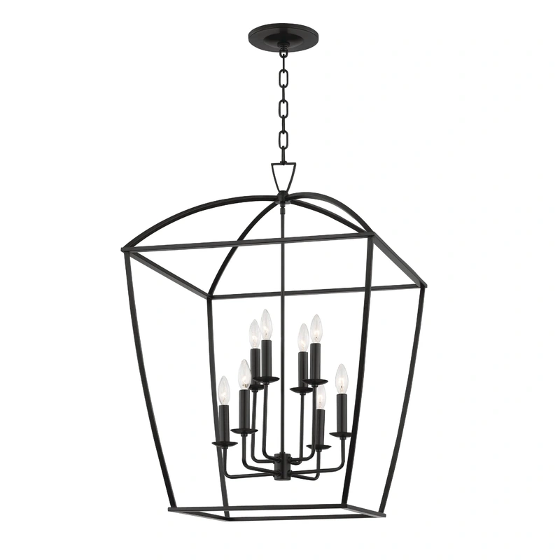 Bryant 8 Light Large Pendant // Aged Iron