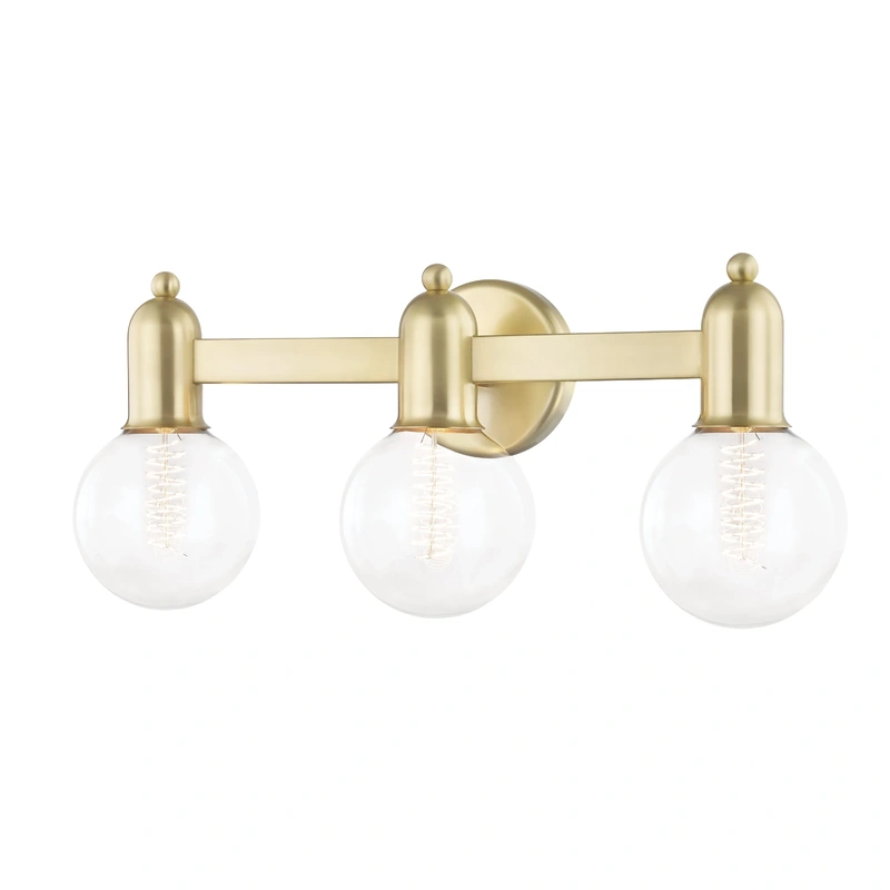 Bryce 3 Light Bath Bracket // Aged Brass