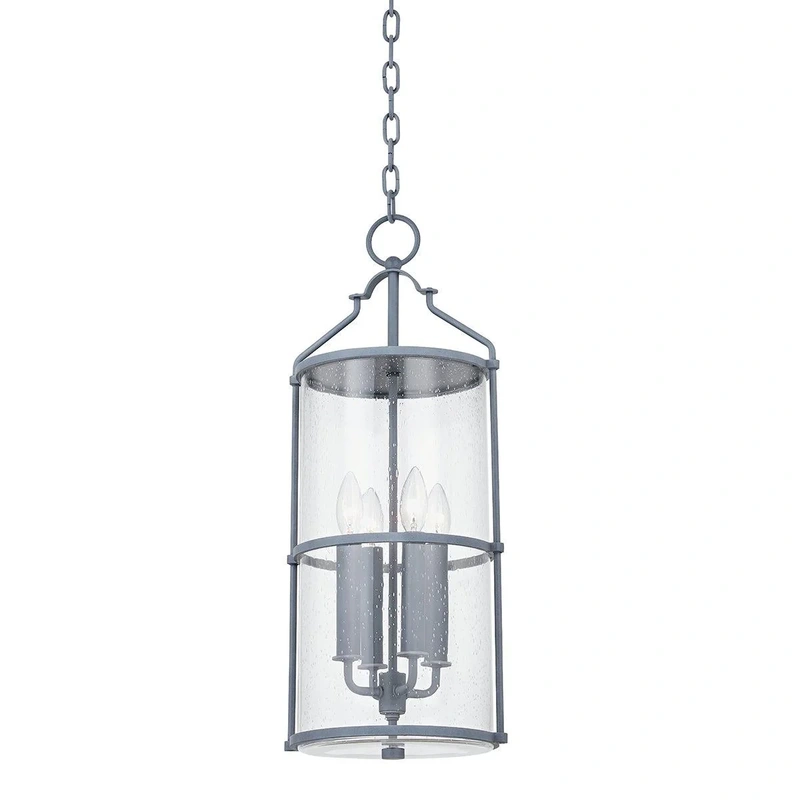 Burbank 4 Light Exterior Lantern // Weathered Zinc