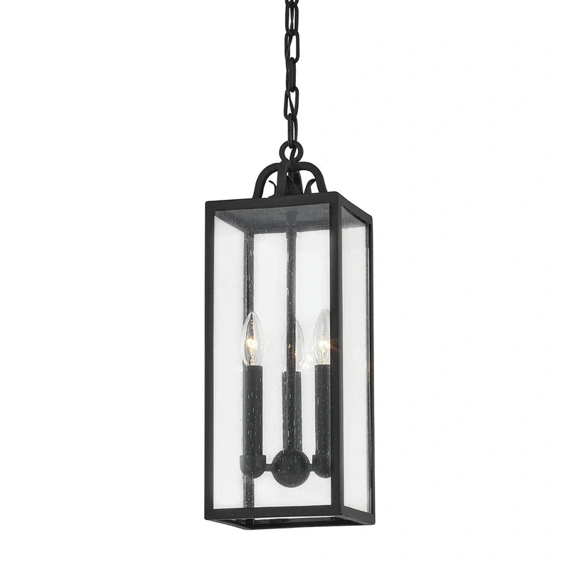 Caiden 3 Light Exterior Lantern // Forged Iron