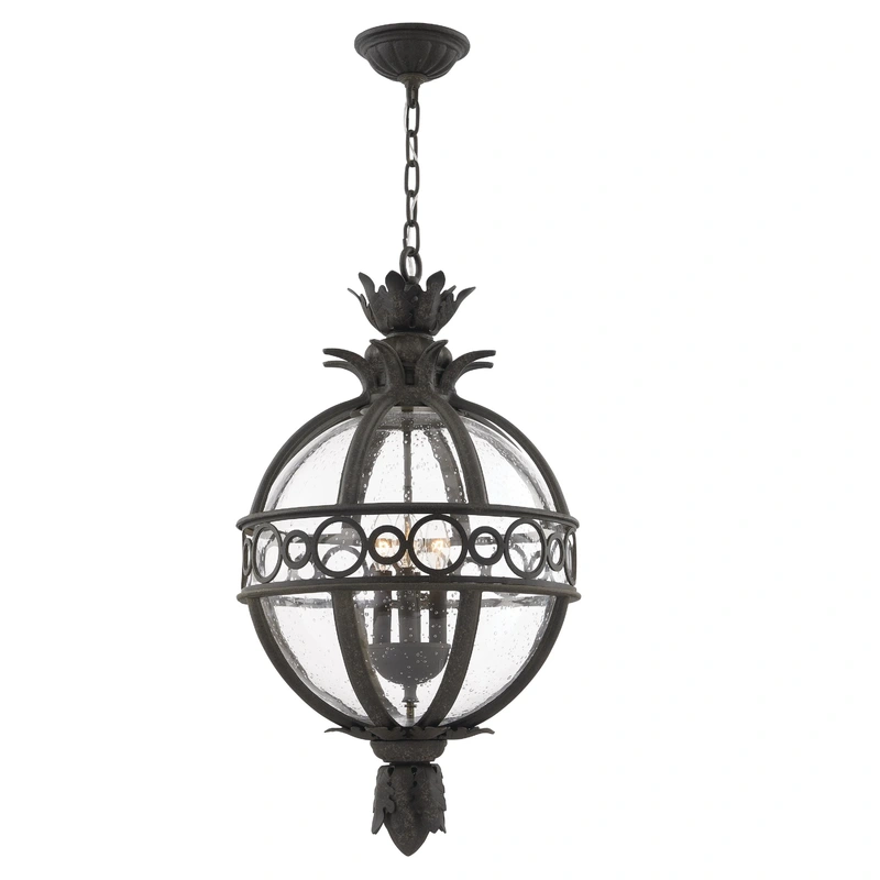 Campanile 4 Light Exterior Hanging Lantern Extra Large // French Iron