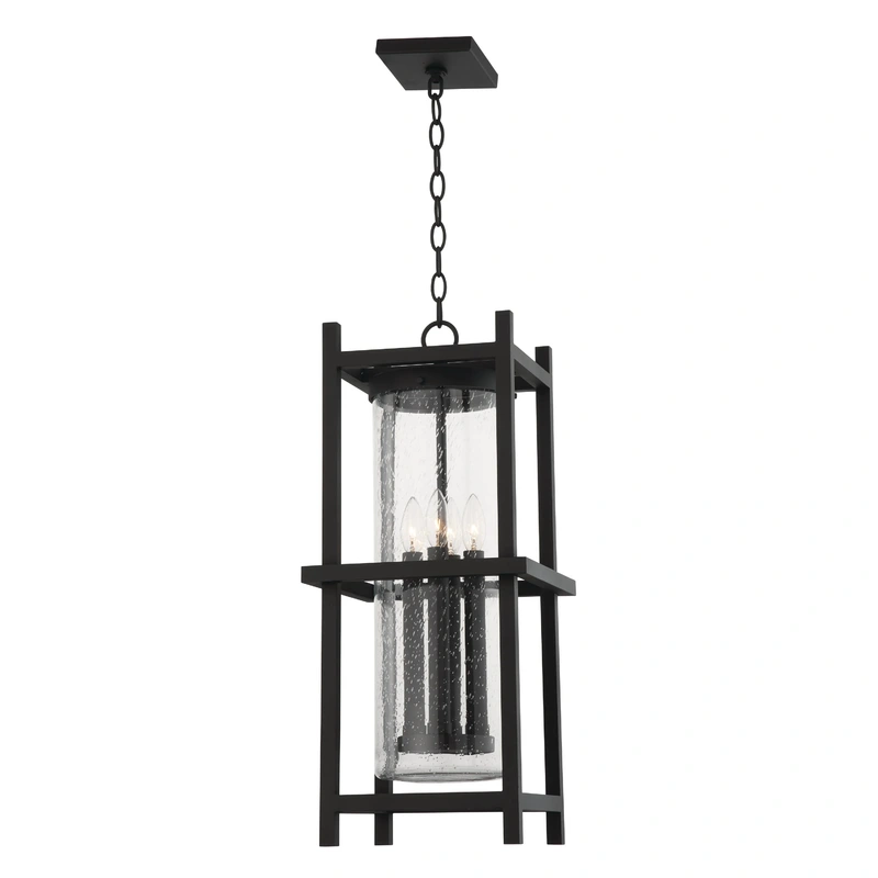 Carlo 4 Light Exterior Lantern // Textured Black