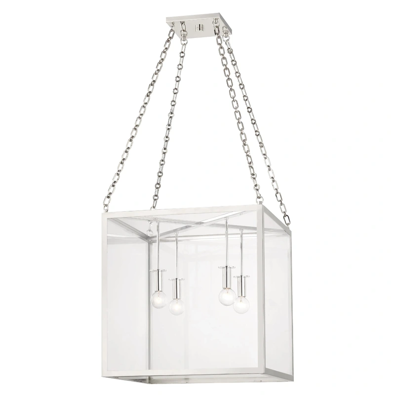 Catskill 4 Light Medium Pendant // Polished Nickel