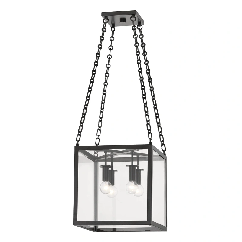 Catskill 4 Light Small Pendant // Aged Iron