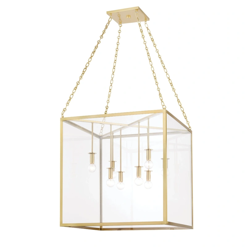 Catskill 8 Light Large Pendant // Aged Brass