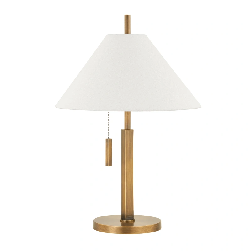 Clic 1 Light Table Lamp // Patina Brass