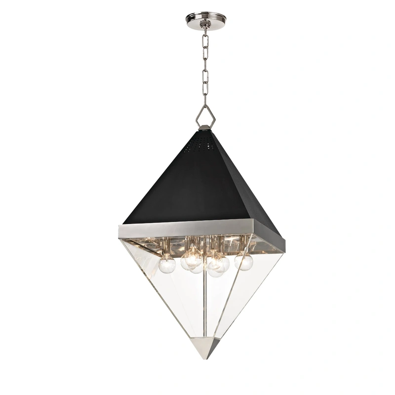 Coltrane 8 Light Pendant // Polished Nickel